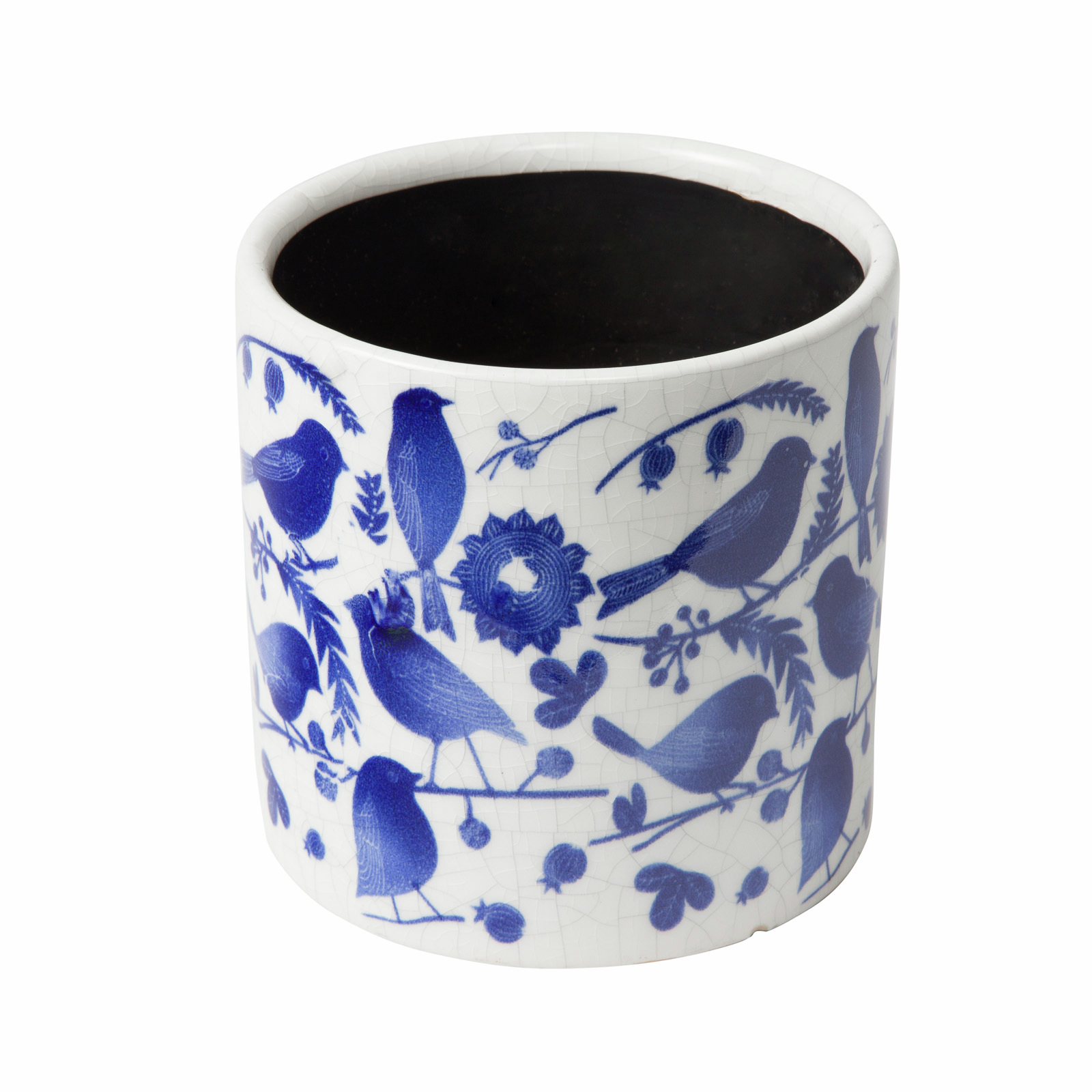 Tuscan Path 13 x 12cm Blue Bird Ceramic Cylinder product image