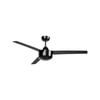 Click 3 Blade 132cm Amali Black Ceiling Fan With Optional Light Kit
