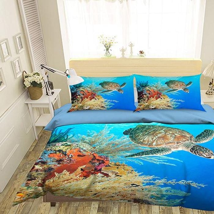 3D Marine Turtle 224 Bedding Set Pillowcases Quilt Duvet Cover Set Queen King