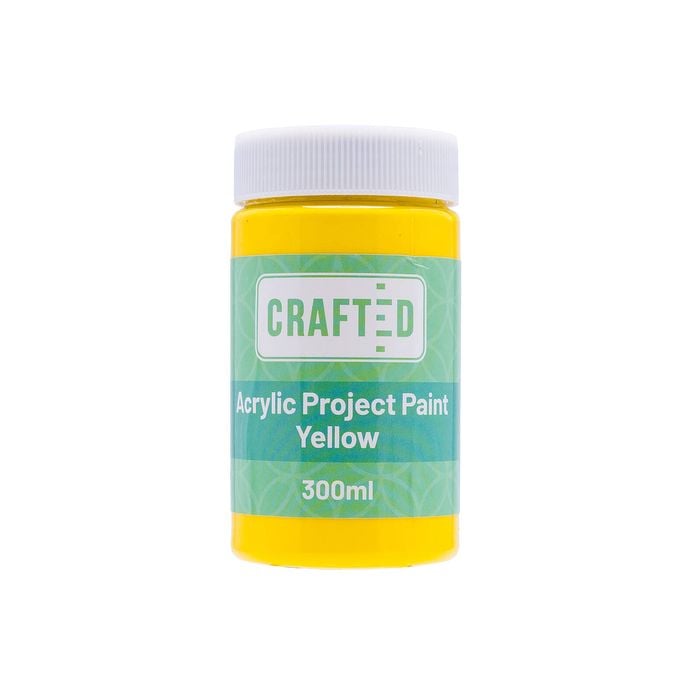 Crafted 300ml Yellow Project Paint