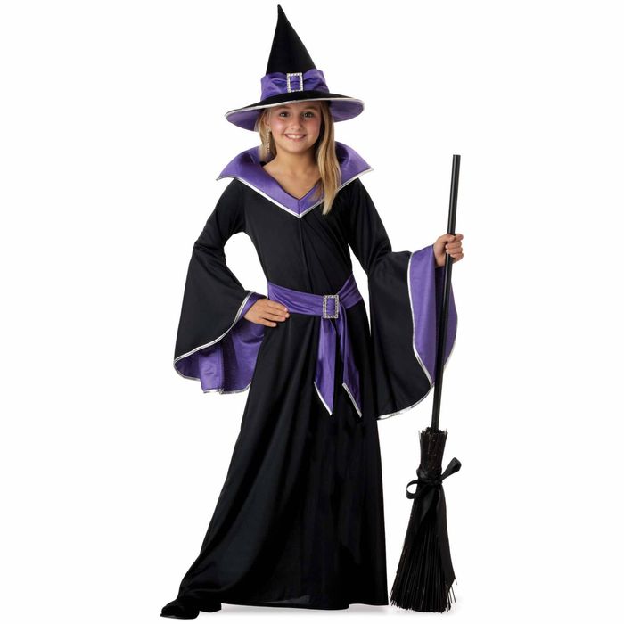 Incantasia The Glamour Witch Purple Halloween Book Week Child Girls Costume L