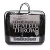 Onkaparinga Teddy Fleece Heated Throw/Electric Blanket w/LED Heat Ctrl Charcoal