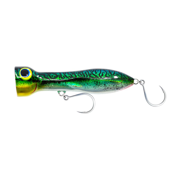 Nomad Design Chug Norris Popper 120mm Topwater Fishing Lure Silver Green Mackerel