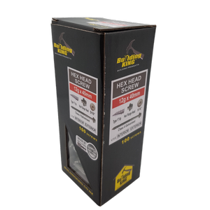 Building King 40mm x 12G Hex Head Screws - 100 Pack