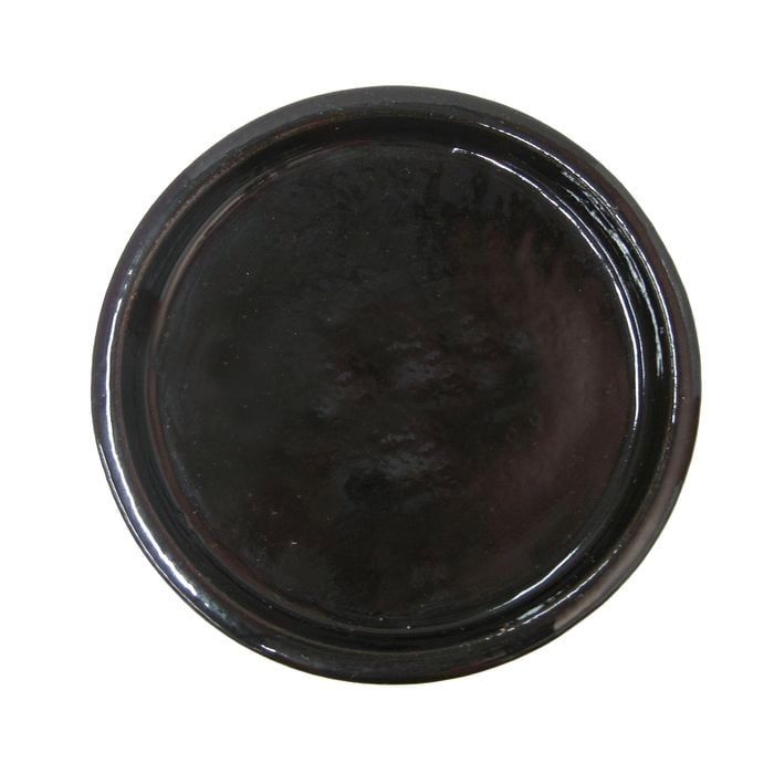 Northcote Pottery Black Primo Round Saucer - 250mm