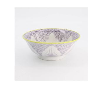 Tokyo Design Studio Lily Flower Ramen Bowl Purple 20.5x8cm