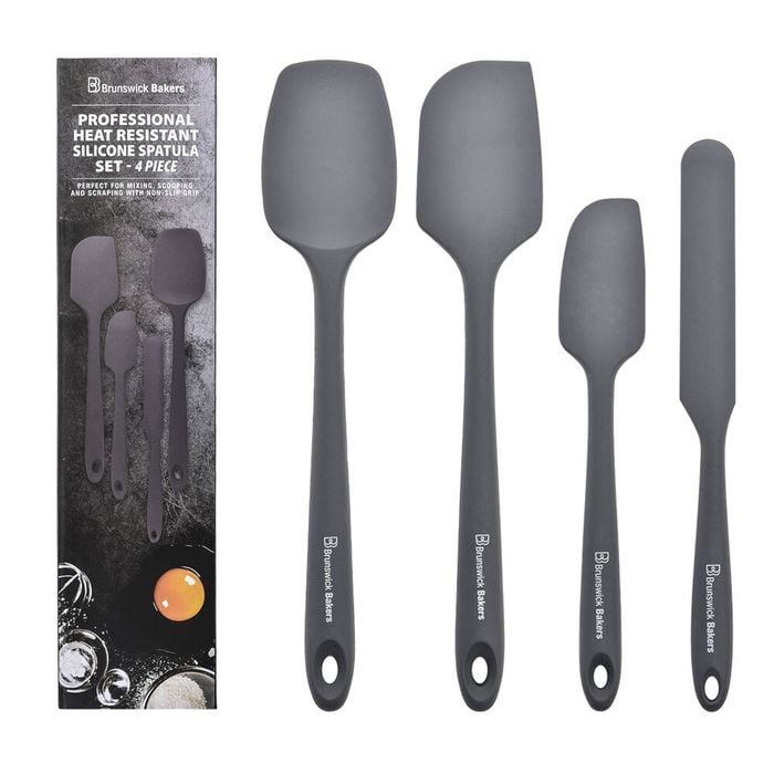 Brunswick Bakers Set 4 Spatulas - Grey