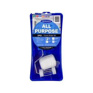 Monarch 75mm 3 Piece All Purpose Ultra Microfibre Roller Kit