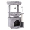 i.Pet Cat Tree Tower 82cm Scratching Post Furniture Scratcher House Light Grey