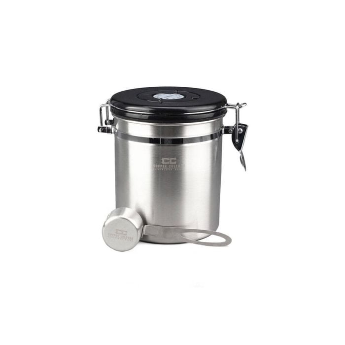 Coffee Culture Medium Coffee Canister 13x15cm - Silver