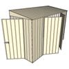 Build-A-Shed 1.2 x 3.0 x 2.0m Skillion Double Hinged Side Doors Shed - Cream