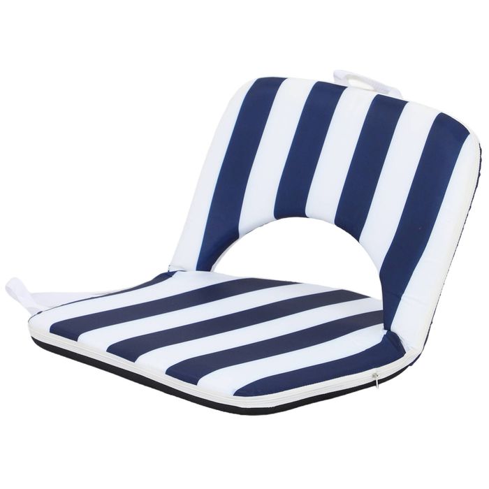 Marquee Navy Square Recliner Chair