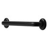 Metlam Australia 450mm x 32mm Designer Black Straight Grab Rail