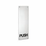 Delf Trade 300 x 100mm Stainless Steel Push Plate