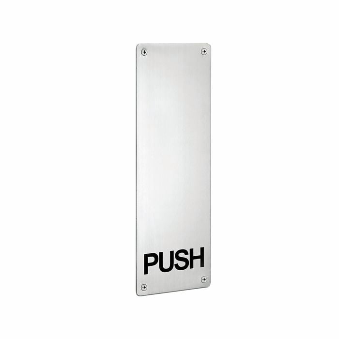 Delf Trade 300 x 100mm Stainless Steel Push Plate