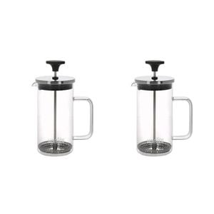 2x La Cafetiere 3-cup 350ml Glass Coffee French Press Maker/brewer Plunger Clear