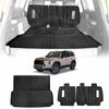 Boot Liner Back Seat Protector For Lexus Gx 550 Gx550 5 Seater 2024-onwards All Weather Heavy Duty Cargo Car Trunk Kick Mats