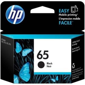Hp 65 Black Ink Cartridge - 120 Pages  Pack Of 1