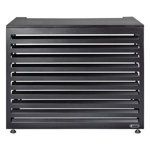 Outdoor Aluminium Horizontal Black Medium Air Conditioning Cover