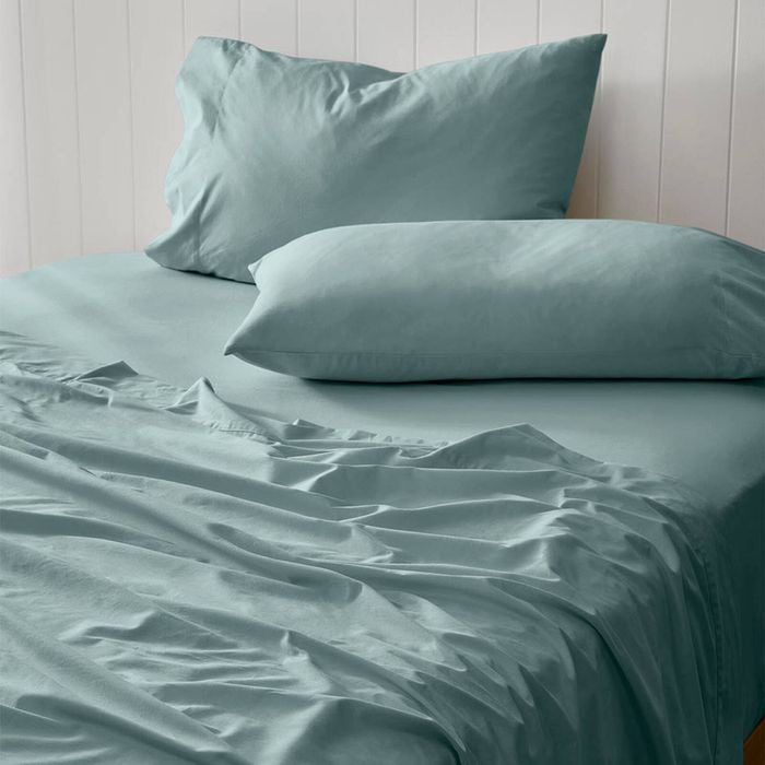 MyHouse Washed Cotton Sheet Set - Haze - Super King