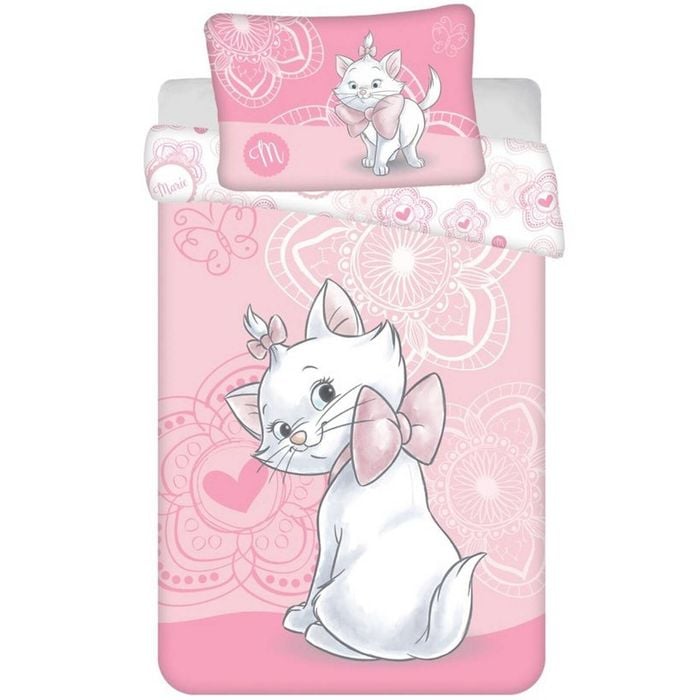 Disney The Aristocats Marie Kids Cotton Quilt Cover Set For Toddler Bed