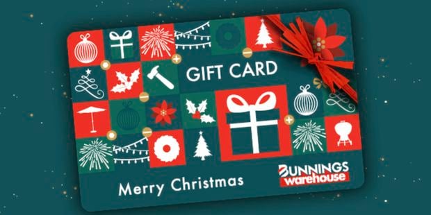 Gift card Christmas 2025 graphic with Green background