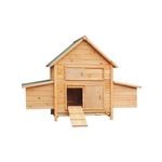 Furtastic Wooden Chicken Coop & Rabbit Hutch With Ramp Nesting Boxes