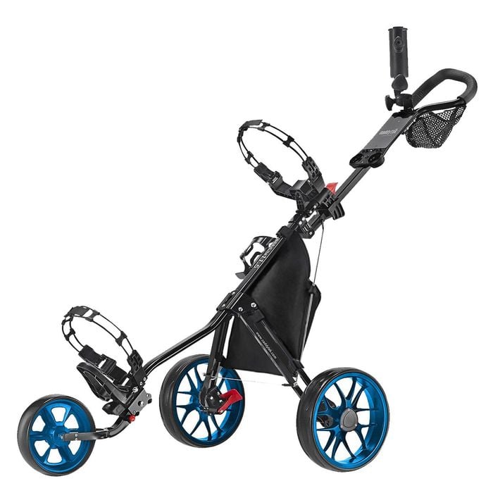 CaddyTek 11.5 v3 SuperLite Deluxe 3-Wheel Golf Buggy - Blue