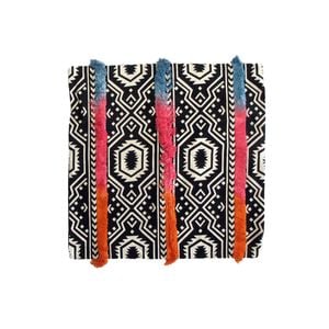 Mila Black Applique Cushion Cover 43 x 43cm