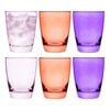 6pc Porto Estelle 300ml Glass Tumbler Water/Juice Drinking Cup Set Round Pink