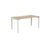 Olg Axis Table 4 Leg White Frame New Oak Smooth Top L1500mm X W750mm