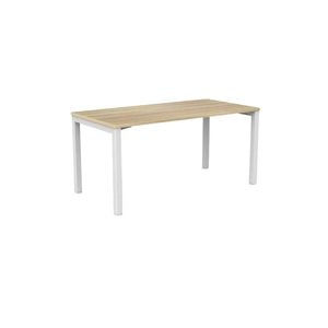 Olg Axis Table 4 Leg White Frame New Oak Smooth Top L1500mm X W750mm