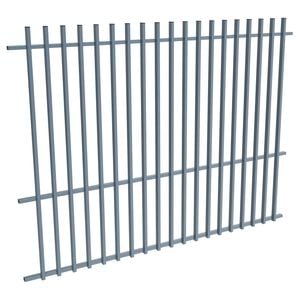 ProtectorAl 1201-2399W x 1800H Deep Ocean Aluminium Batten Pool Fence Panel with Mid Rail