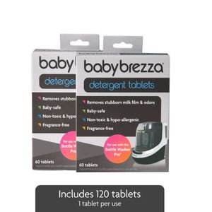120pc Baby Breeza Bottle Washing Detergent Tablets Frangrance-Free