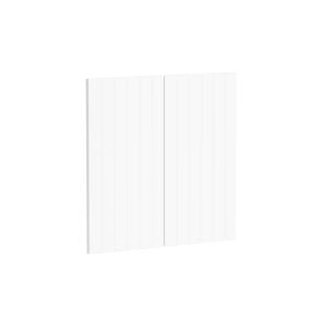 Kaboodle 600mm Nougat Truffle V-Groove Rangehood Doors - 2 Pack