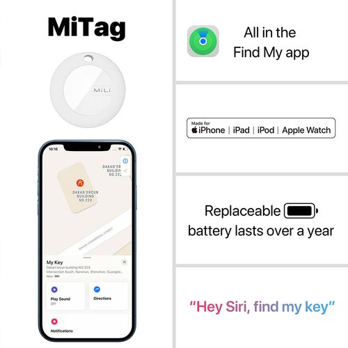 3pc MiLi Mitag Bluetooth Device Location Tracking Tag White - Bunnings ...