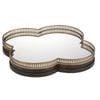 Amalfi Clover Mirror/tray Antique Gold 50cm