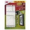 Command™ Adhesive Small Narrow Medium Large White Adhesive Picture Hanging Strips Value Pack - 28pk
