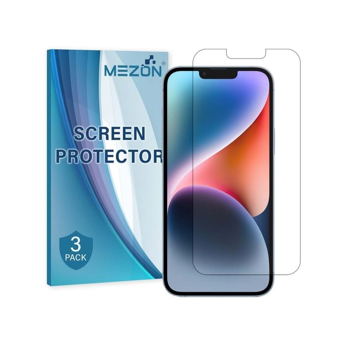 3 Pack MEZON iPhone 14 (6.1") Hydrogel Film Clear Screen Protectors
