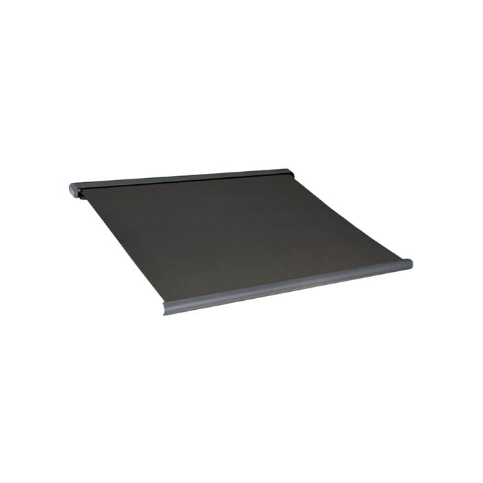 Windoware 4 x 3m Black Outdoor Full Cassette Folding Arm Motorised Awning