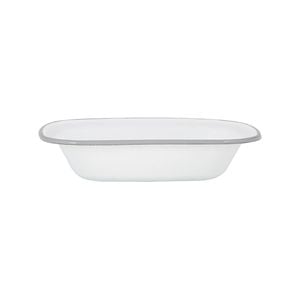 Argon Tableware White Enamel Pie Dish - 25.5cm