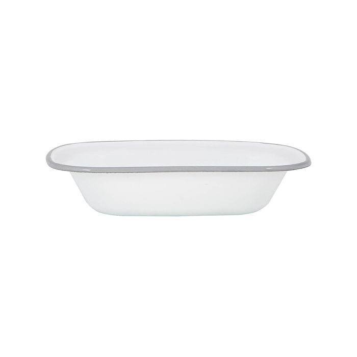 Argon Tableware White Enamel Pie Dish - 25.5cm