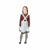 More Than Party Girls Chocolate Worker Costume Brown Dress Apron/Stocking 10-12y