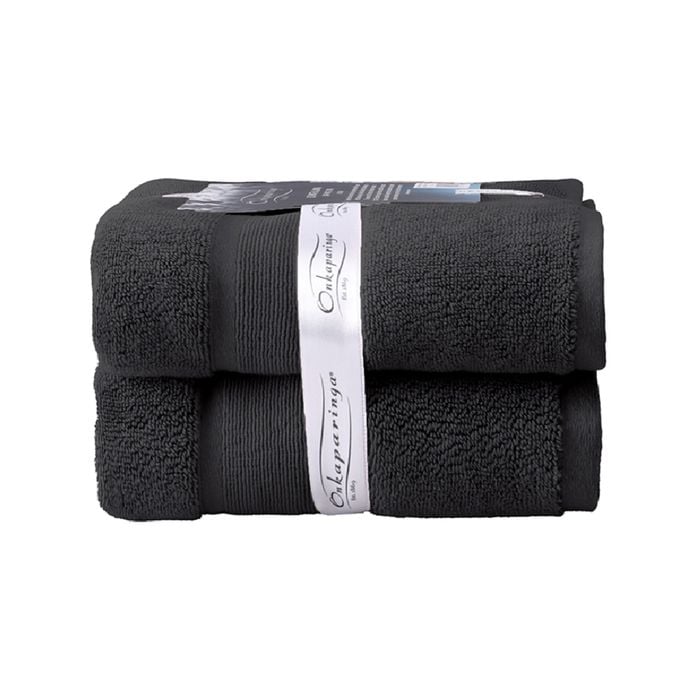 2PK Ultimate Alanya Bath Mat/Towel 850Gsm Castlerock