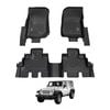 AUSGO Car Floor Mats for Jeep Wrangler JK Series 4-Door 2012-2018 All-Weather Floor Liners
