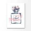Pink Splash & Floral Perfume Print 100% Australian Made 60x90cm (Stretched Canvas)