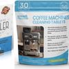 30 Pack Coffee Cleaning Tablets + Ecodecalk Alternative Descaler Pack (Makes 2 litres) - 1 Year Supply!