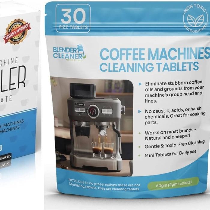 30 Pack Coffee Cleaning Tablets + Ecodecalk Alternative Descaler Pack (Makes 2 litres) - 1 Year Supply!