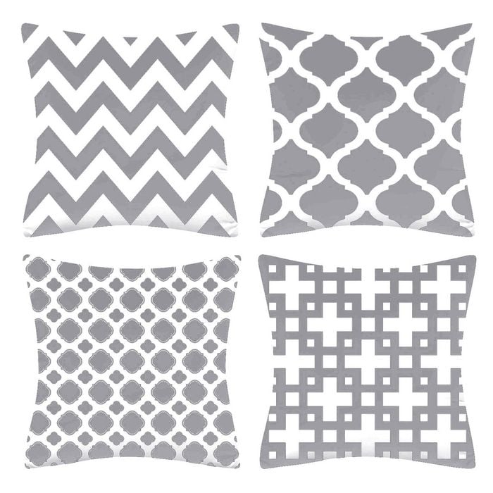 Home Décor Hamptons Cushion Covers 4pcs Pack (Grey)