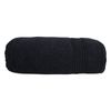 Bas Phillips Valencia Zero Twist Cotton Bath Sheet 80 X 160cm Black
